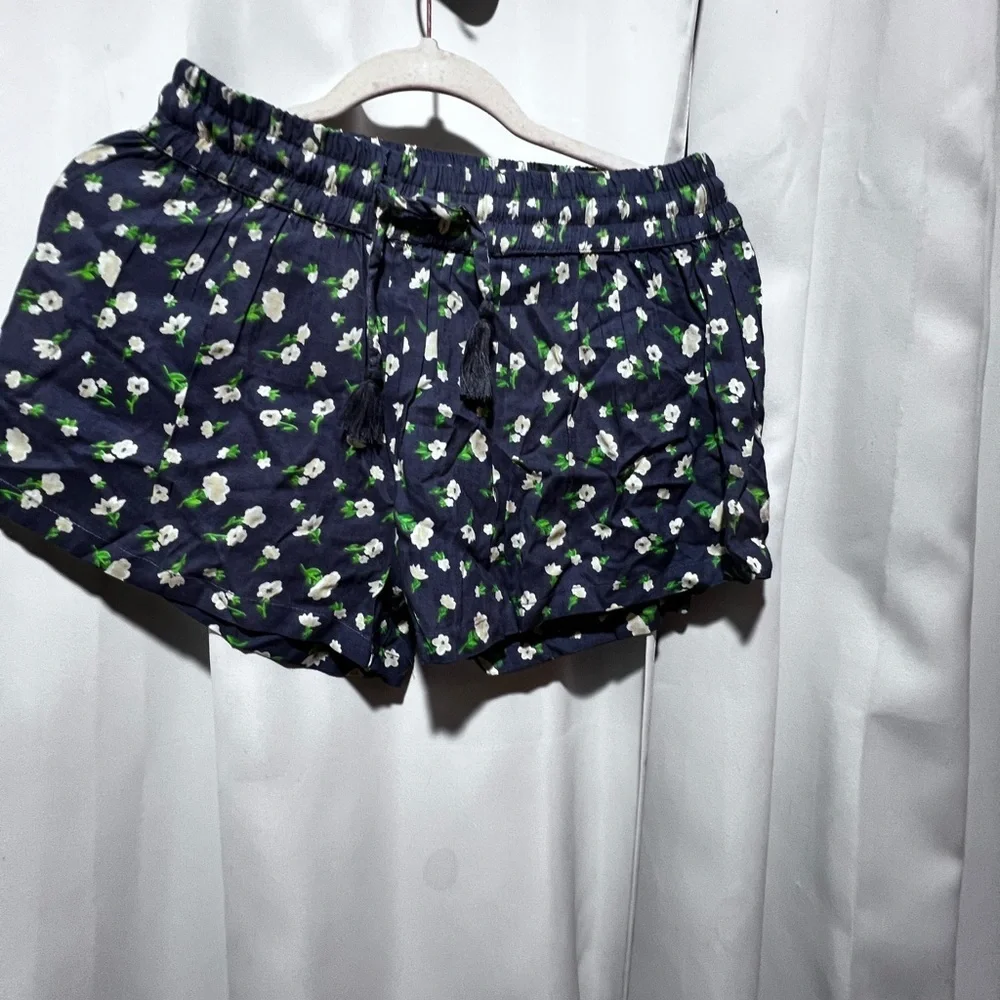 Kiwi + Punch Floral 2 Piece Set NWT Navy Crop Top Shorts Boho Summer Medium